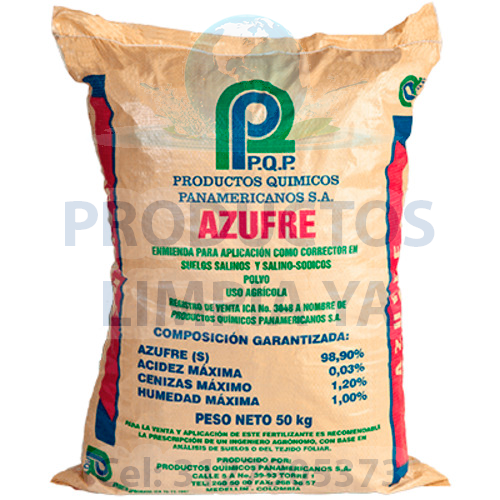 azufre por bulto