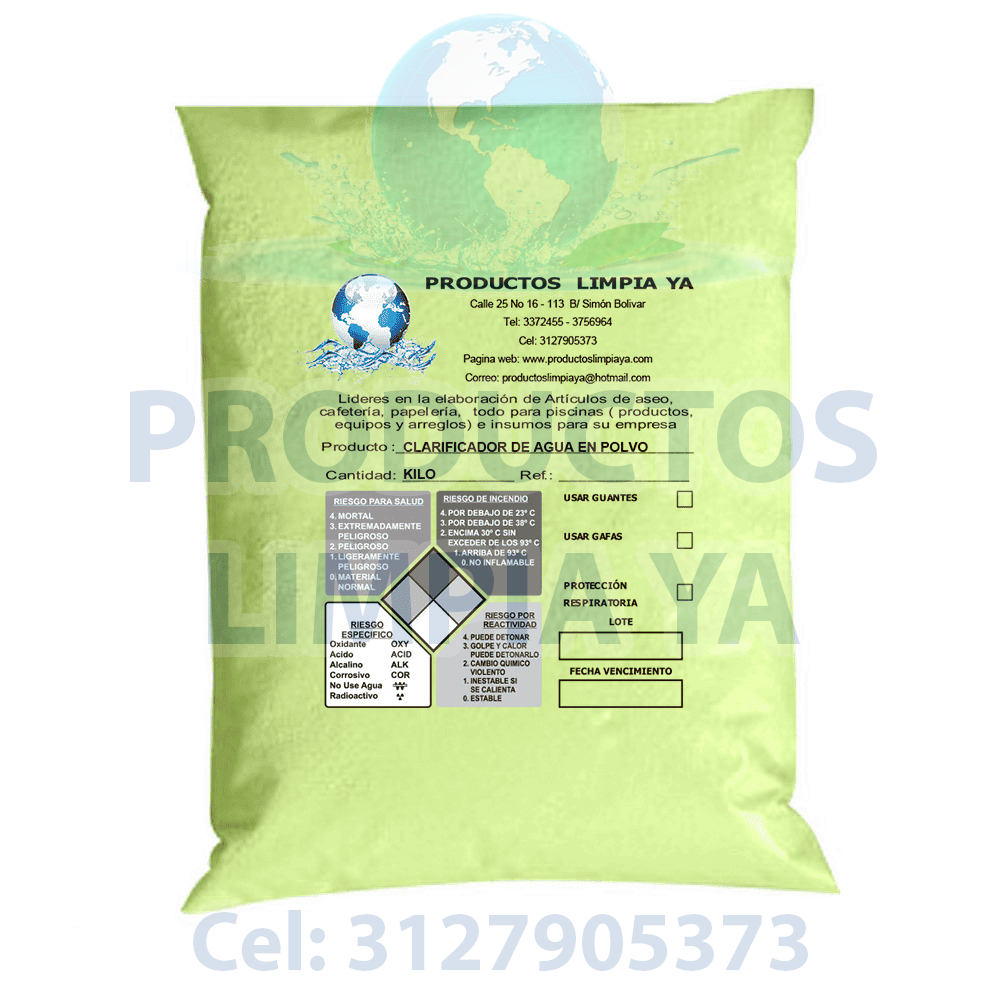 clarificador de agua en polvo por kilo