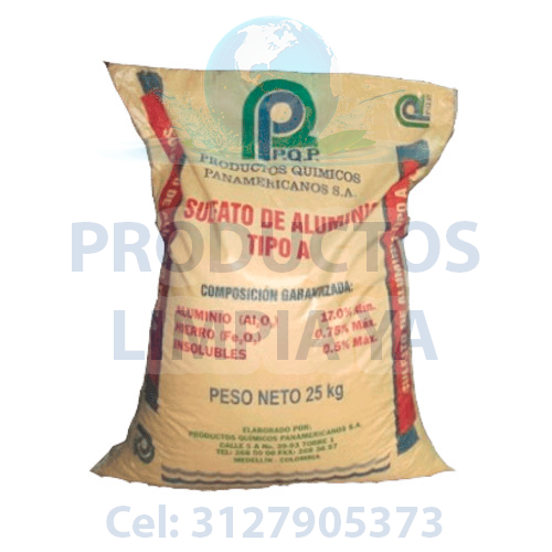 sulfato de aluminio en bulto