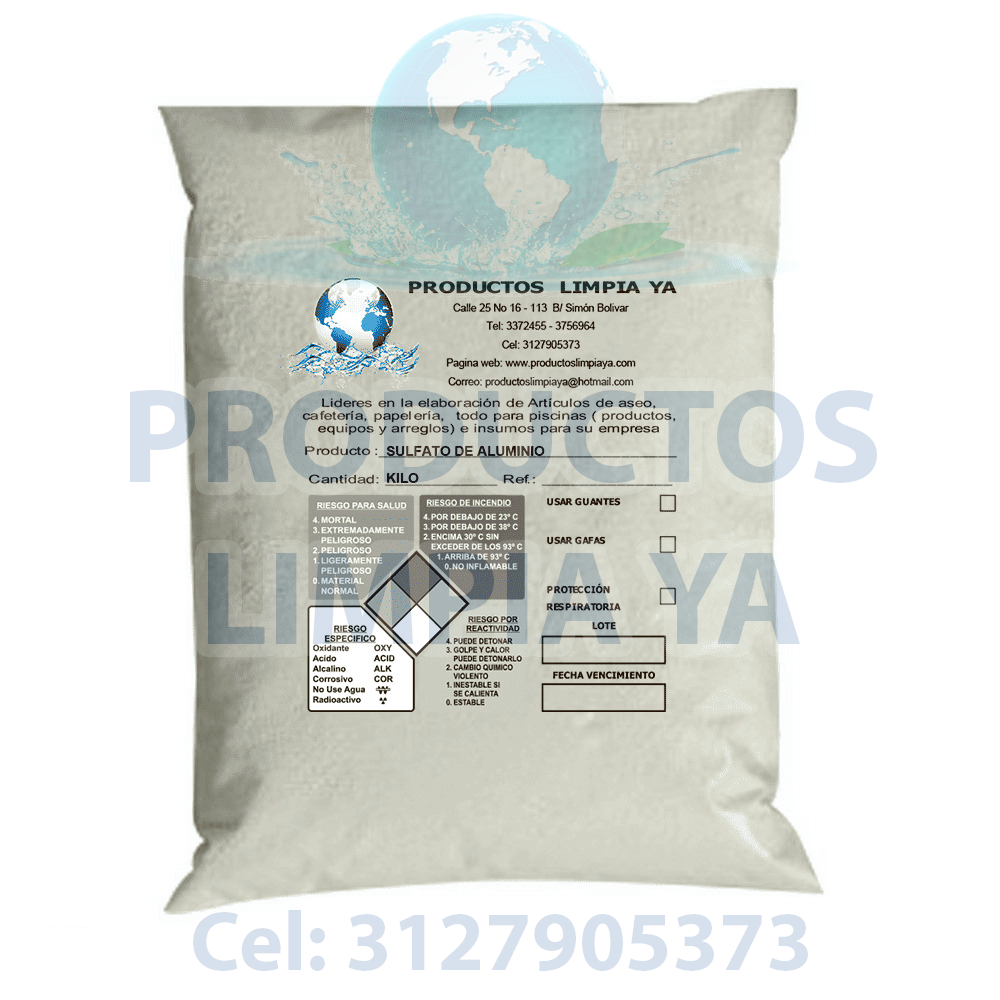 sulfato de aluminio por kilo